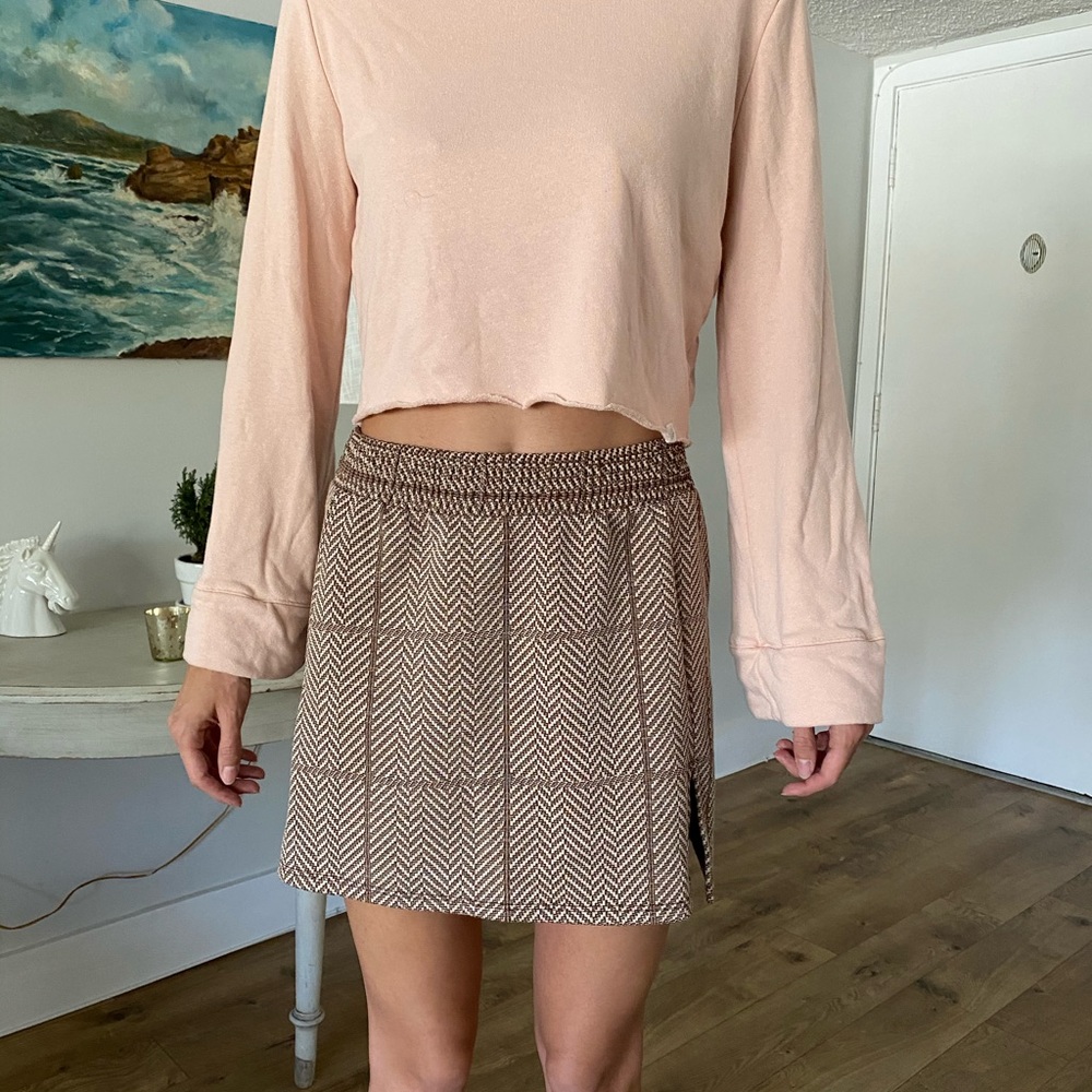 Vintage pink cropped long sleeve